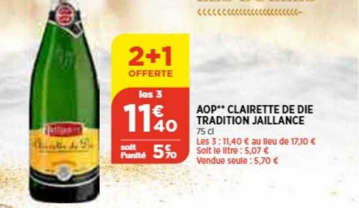 aop clairette de die tradition jaillance