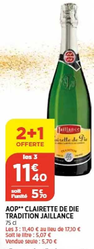aop clairette de die tradition jaillance