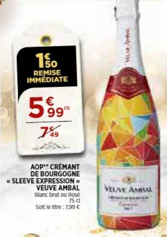 aop crémant de bourgogne «sleeve expression» veuve ambal
