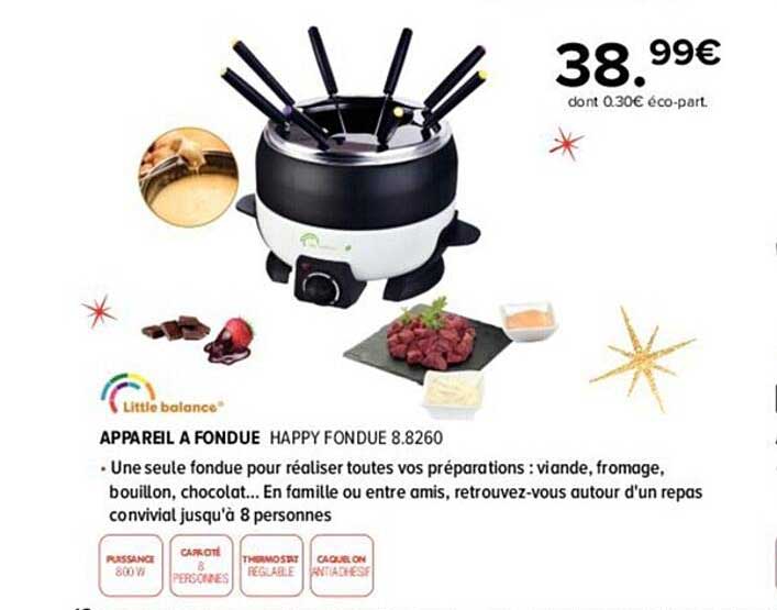 appareil à fondue little balance