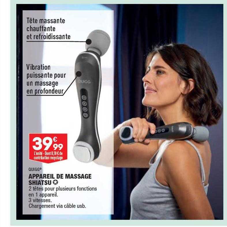 appareil de massage shiatsu quigg
