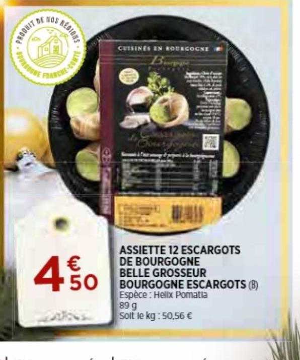assiette 12 escargots de bourgogne belle grosseur bourgogne escargots