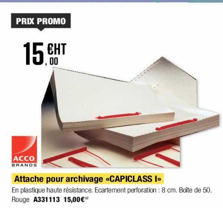 attache pour archivage «capiclass i» acco brands