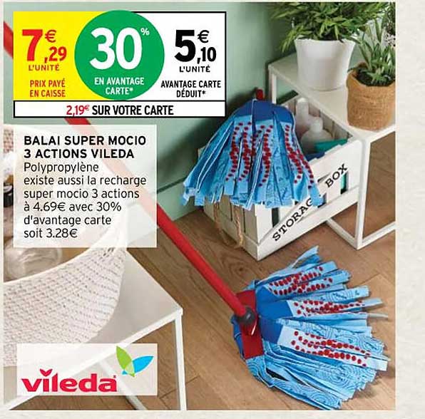 balai super mocio 3 actions vileda
