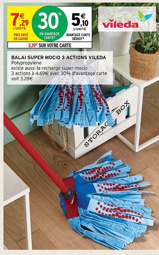 balai super mocio 3 actions vileda