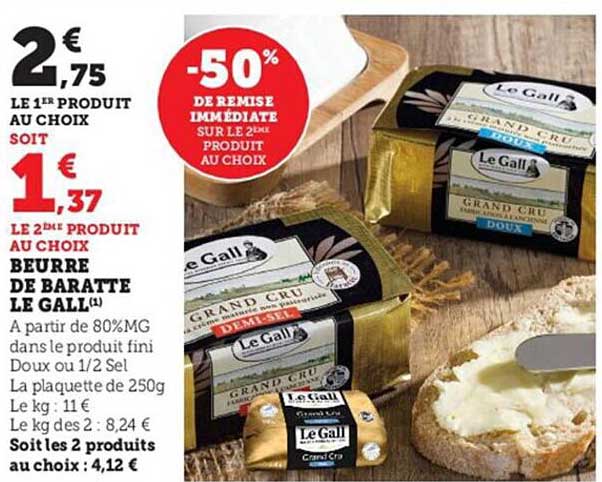 beurre de baratte le gall