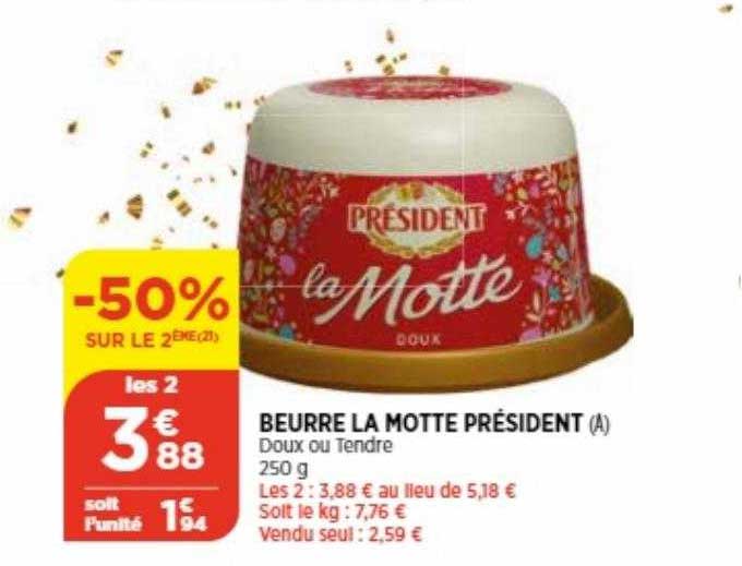 beurre la motte président