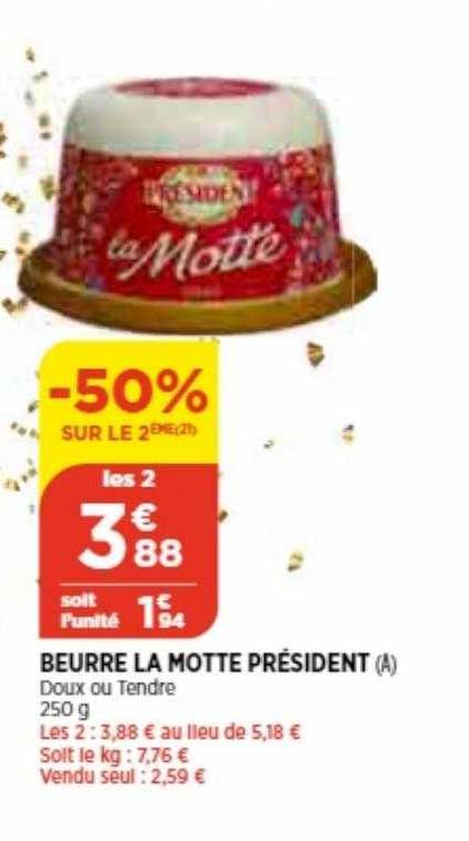 beurre la motte président