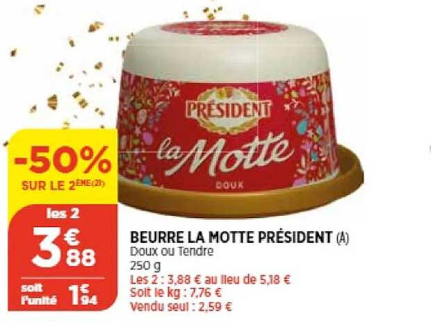 beurre la motte président