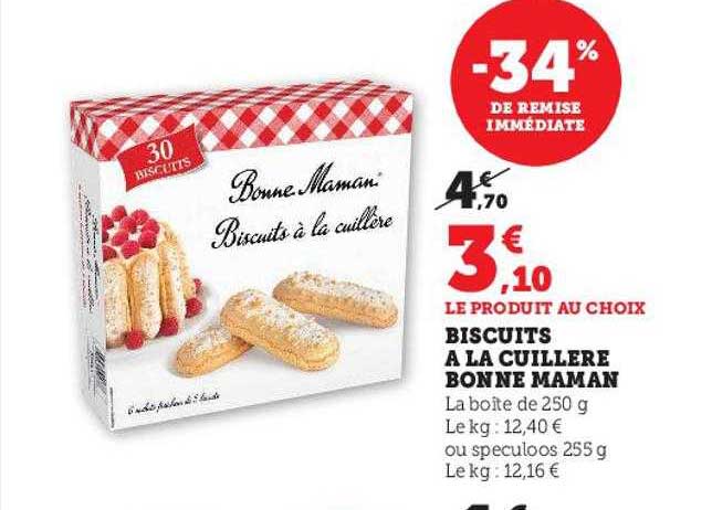 biscuits à la cuillère bonne maman