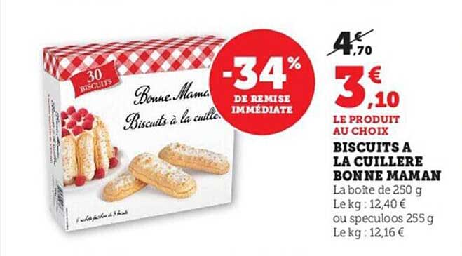 biscuits à la cuillère bonne maman