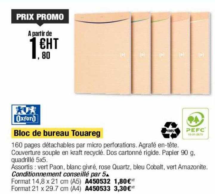 bloc de bureau touareg oxford