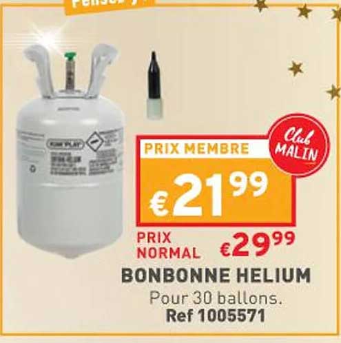 bonbonne helium