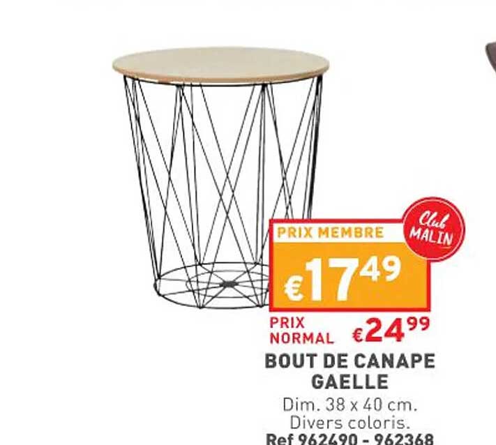 bout de canapé gaelle