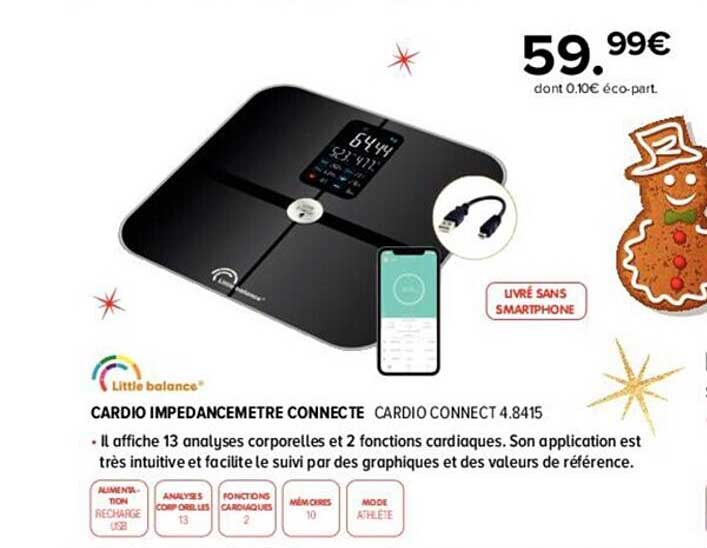 cardio impedancemetre connecté little balance