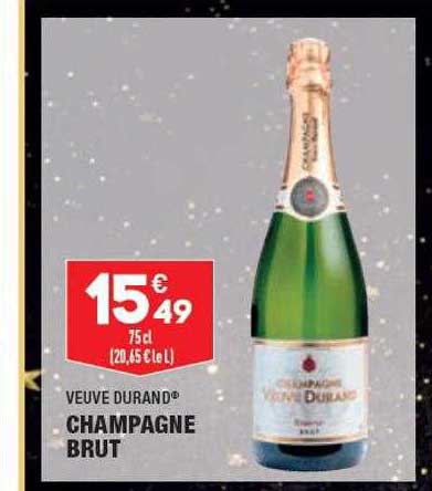 champagne brut veuve durand