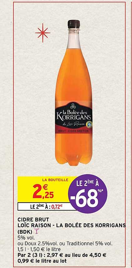 cidre brut loïc raison - la bolée des korrigans (bdk)