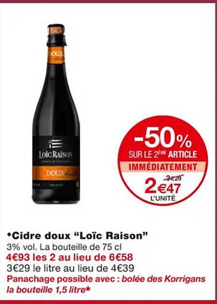 cidre doux "loïc raison"
