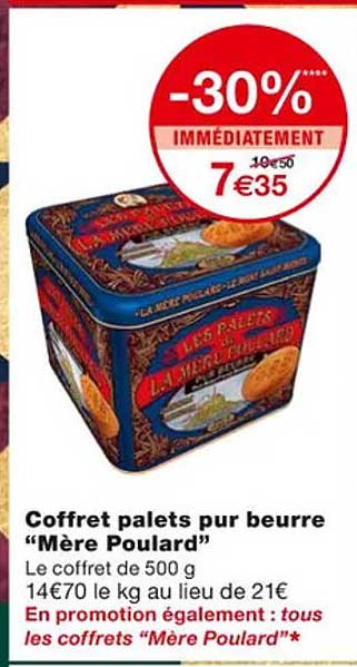 coffret palets pur beurre "mère poulard"