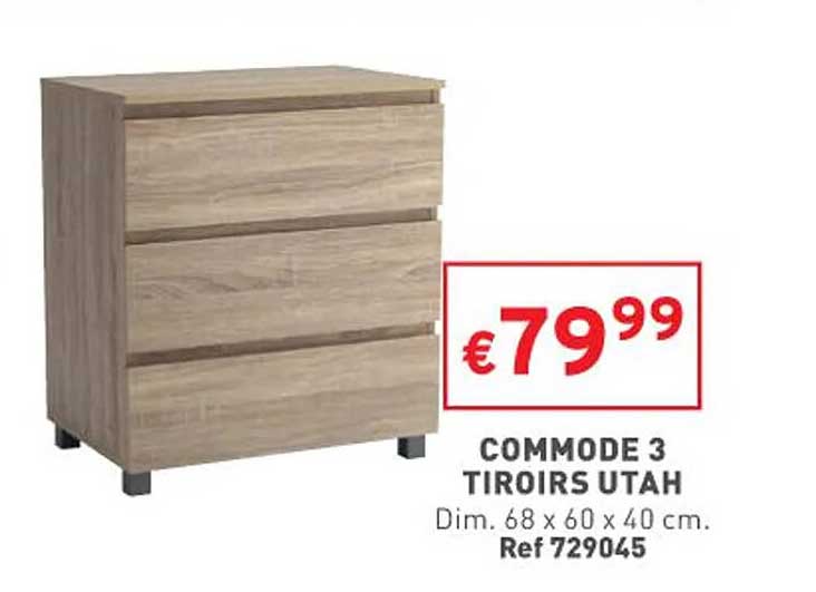 commode 3 tiroirs utah