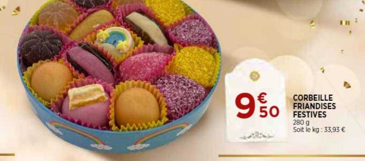 corbeille friandises festives