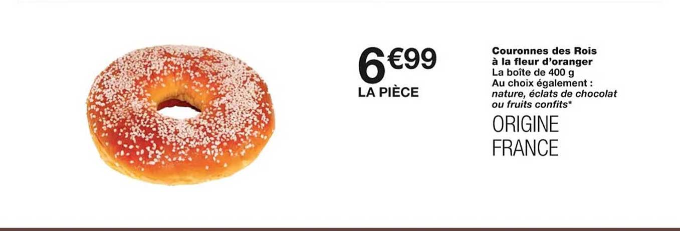 couronnes des rois à la fleur d'oranger