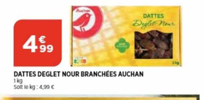 dattes deglet nour branchées auchan