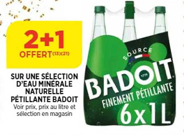 Eau Minérale Naturelle Pétillante Badoit