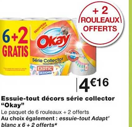 essuie-tout décors série collector "okay"