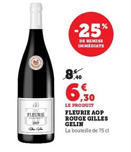fleurie aop rouge gilles gelin