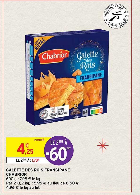 galette des rois frangipane chabrior