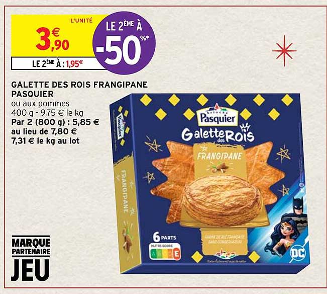 galette des rois frangipane pasquier