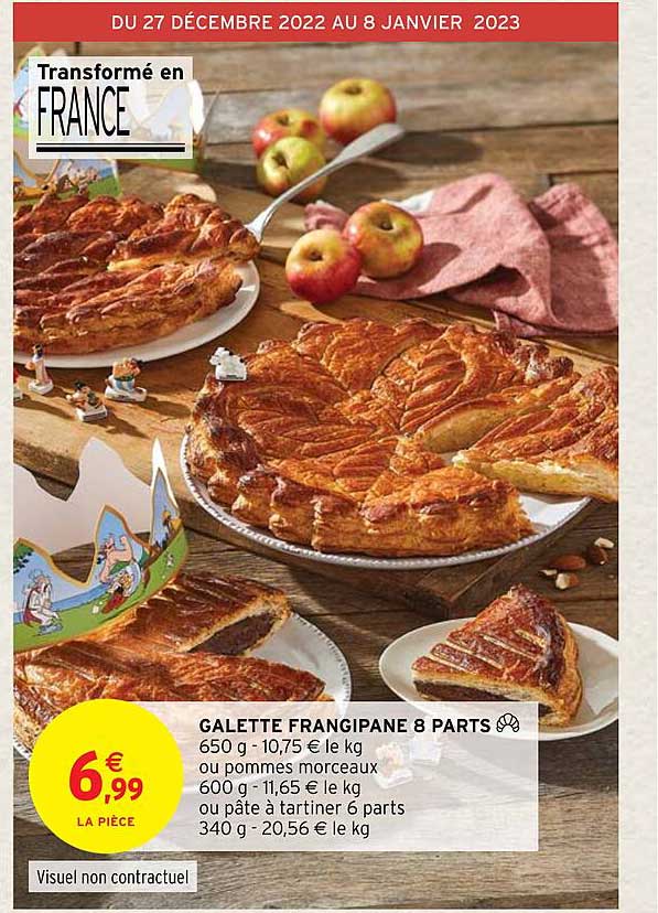 galette frangipane 8 parts