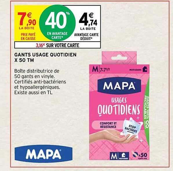 gants usage quotidien x50 tm mapa
