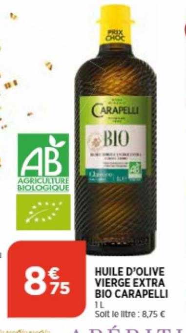 Huile D'olive Vierge Extra Bio Carapelli
