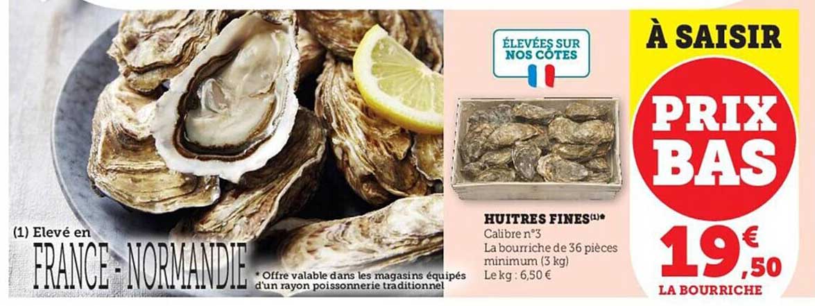 Huîtres Fines