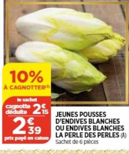jeunes pousses d'endives blanches ou endives blanches la perle des perles