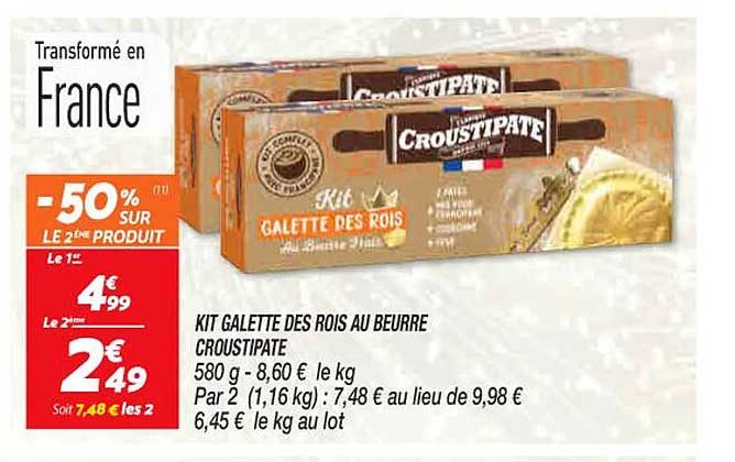 kit galette des rois au beurre croustipate