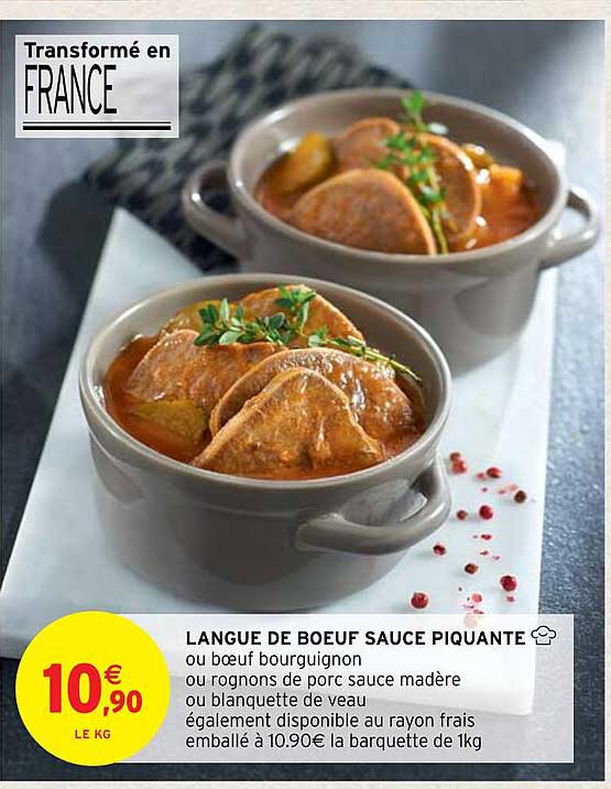 Langue De Bœuf Sauce Piquante