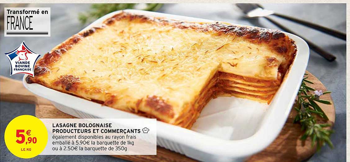 lasagne bolognaise producteurs et commerçants
