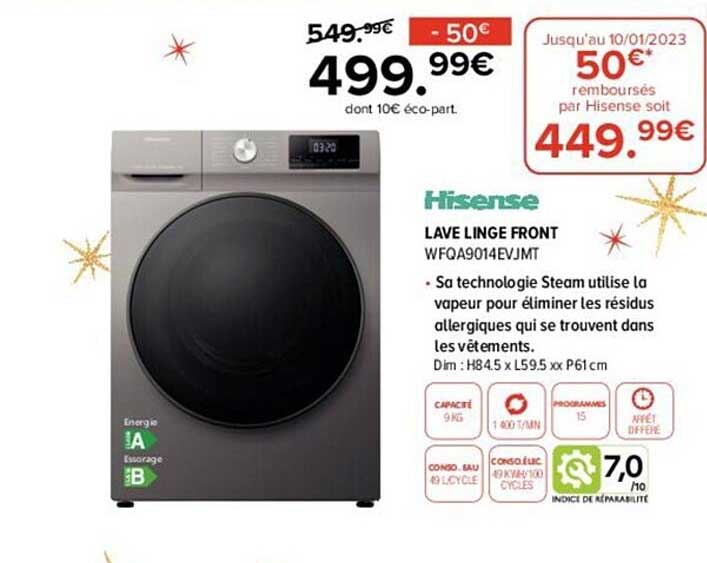 Lave Linge Front Hisense