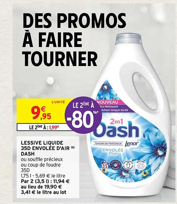 lessive liquide 35d envolée d'air dash