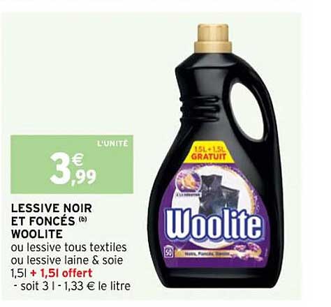 Lessive Noir Et Foncés Woolite