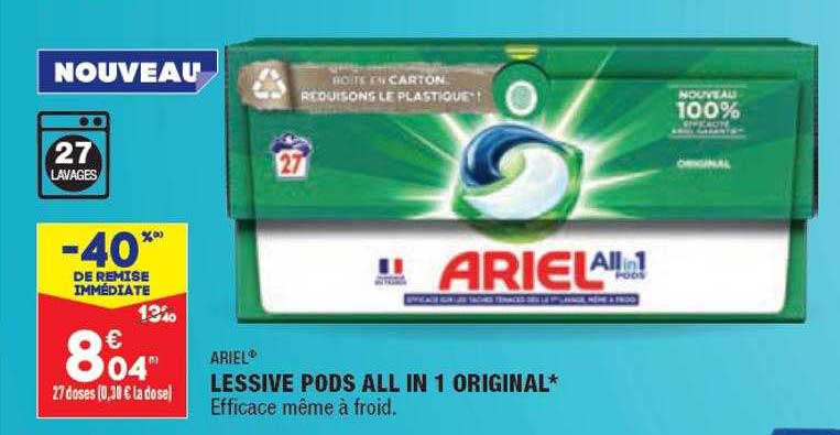 lessive pods all in 1 original ariel