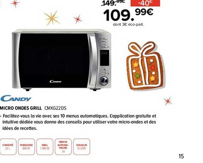 micro ondes grill candy