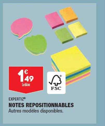 Notes Repositionnables Expertiz