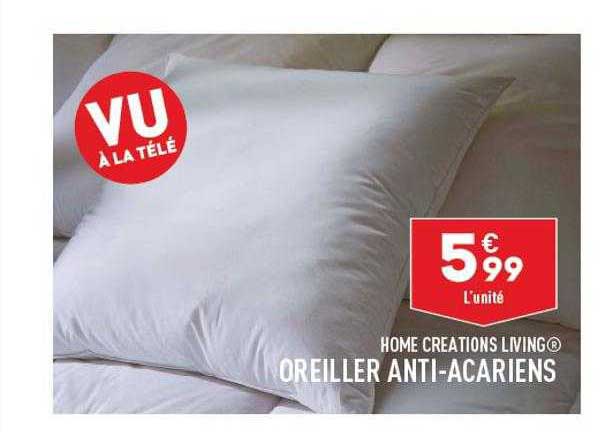Oreiller Anti-acariens Home Création Living
