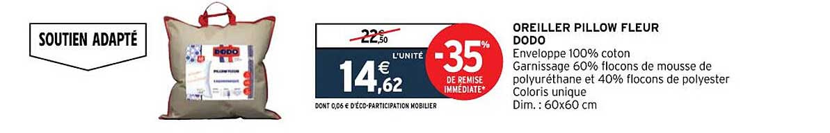 oreiller pillow fleur dodo