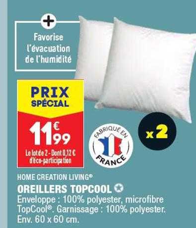 oreillers topcool home création living