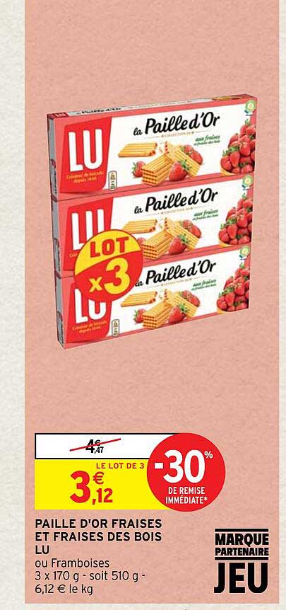 Paille D'or Fraises Et Fraises Des Bois Lu